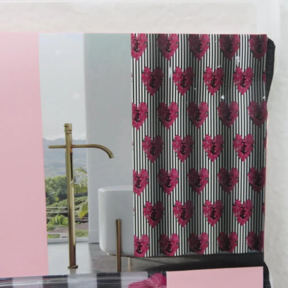 (#114) Juicy couture Los Angeles, Shower curtains with hooks 70